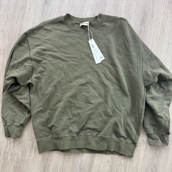 Elwood Core Oversized Sweatshirt Men Women Unisex Size M Vintage Green Baggy NWT - Picture 7 of 10